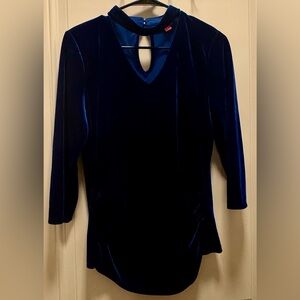Blue velvet blouse size M